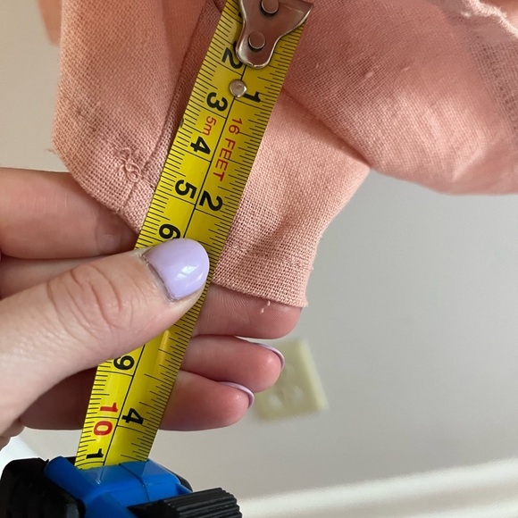 Pink Linen Romper - Picture 6 of 7